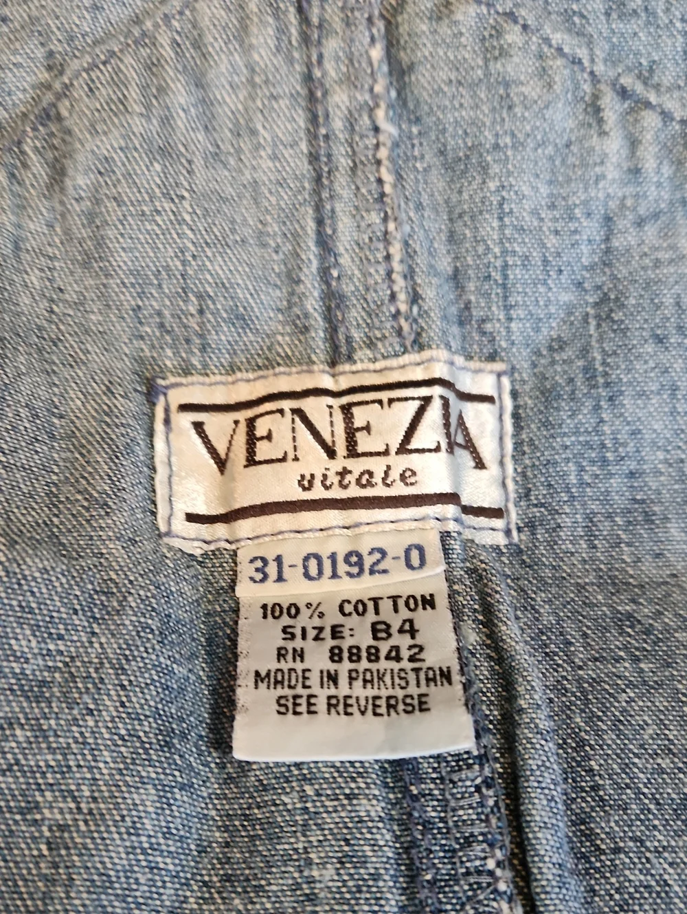 Venezia Lane Bryant Vintage Plus Blue Denim Womens Overalls - Picture 5 of 5